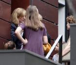 La famille royale d'Espagne à Barcelone pour l'anniversaire de la petite Irene, le 5 juin 2009