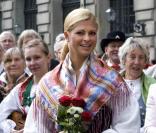 La princesse Madeleine de Suède lors des célébrations de la Fête Nationale suédoise, le 6 juin 2009