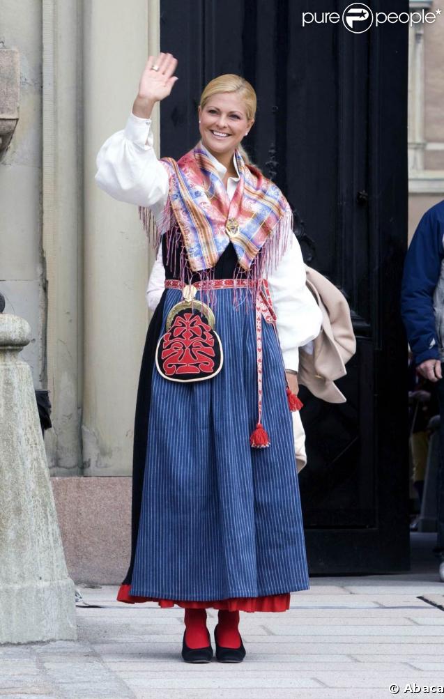 La princesse Madeleine de Suède lors des célébrations de la Fête Nationale suédoise, le 6 juin 2009