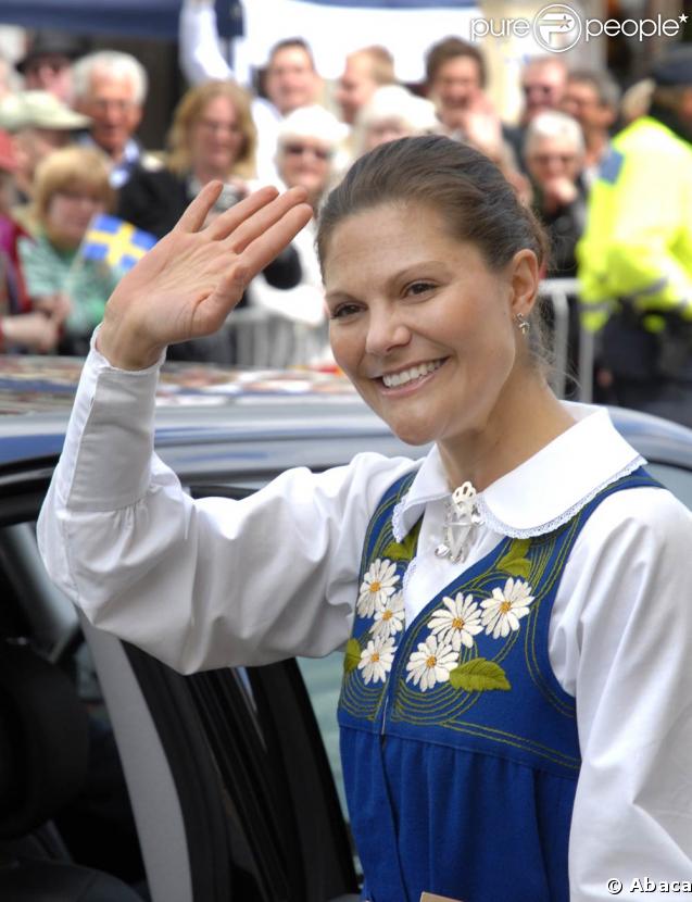 La princesse Victoria de Suède lors des célébrations de la Fête Nationale suédoise, le 6 juin 2009