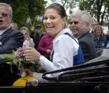La princesse Victoria de Suède lors des célébrations de la Fête Nationale suédoise, le 6 juin 2009