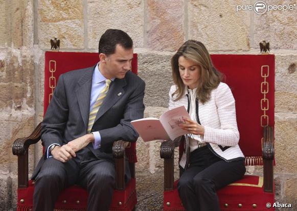 Felipe et Letizia d'Espagne à Leyre pour remettre le Prix Prince de Viana pour la Culture
