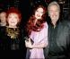 Régine, "Zoa" et Alain Delon au lancement du parfum "Zoa Night Perfume", au club Chez Régine, à Paris, hier