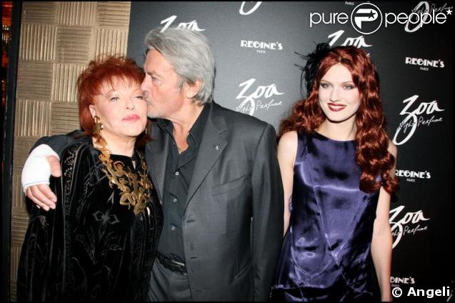 Régine, Alain Delon et 
