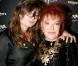 Régine et sa petite-fille Daphne Rotcage au lancement du parfum "Zoa Night Perfume", au club Chez Régine, à Paris, hier
