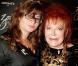 Régine et sa petite-fille Daphné Rotcage au lancement du parfum "Zoa Night Perfume", au club Chez Régine, à Paris, hier