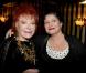 Régine et Maurane au lancement du parfum "Zoa Night Perfume", au club Chez Régine, à Paris, hier