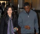 America Ferrera et Lance Gross sur le tournage de Family Wedding