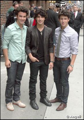 Les Jonas Brothers à Londres, juin 2009