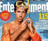 Ryan Reynolds en une du magazine Entertainment Weekly