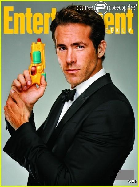 Ryan Reynolds en une du magazine Entertainment Weekly