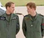 Le prince Harry et le prince William s'entraînent avec la Royal Air Force. 18/06/09