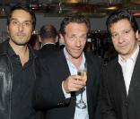 Vincent Elbaz, Stéphane Freiss et Laurent Gerra, très ému par son retour à l'endroit de ses débuts, lors de l'inauguration de l'Hôtel Renaissance Paris Arc de Triomphe, au 39 avenue de Wagram, le 18 juin 2009 !