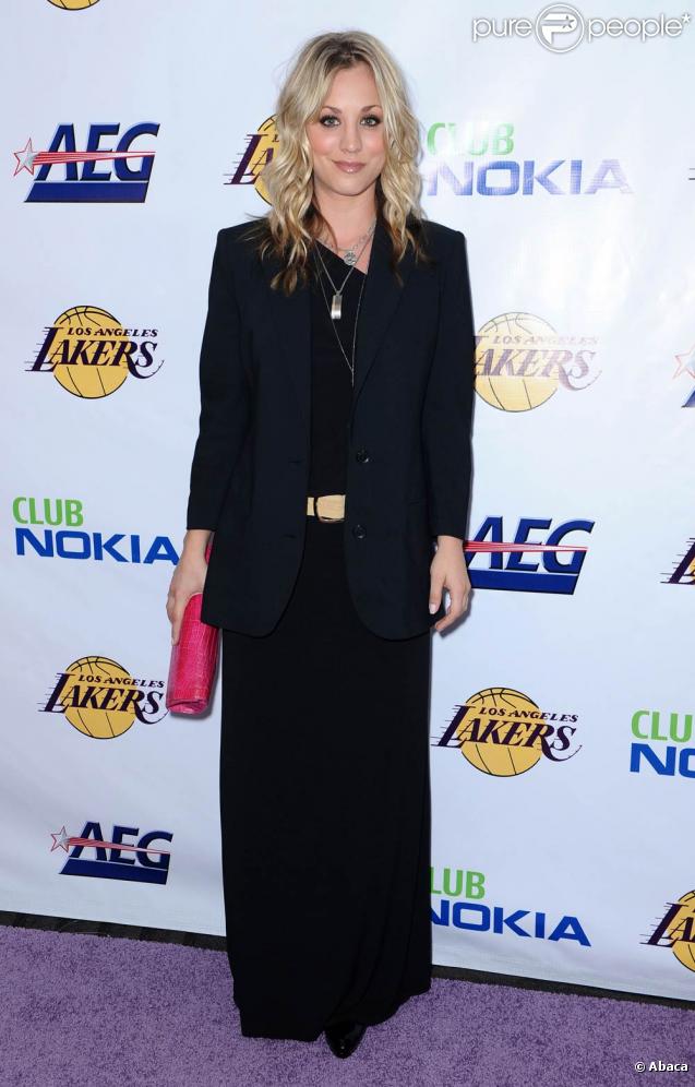 Kaley Cuoco a assisté à la fête organisée en l'honneur des Lakers
