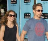 Robert Downey Jr. et Susan Levin lors de l'ouverture du festival du film de Los Angeles et de la première de Paper Man le 18 juin 2009