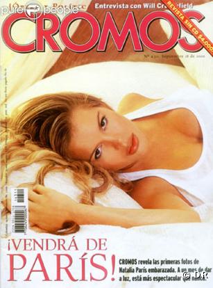 La bombe Natalia Paris, en couverture de Cromos !