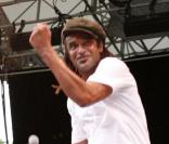 Yannick Noah lors de la célébration de la fête de la musique francophone à Central Park à New York le 21 juin 2009