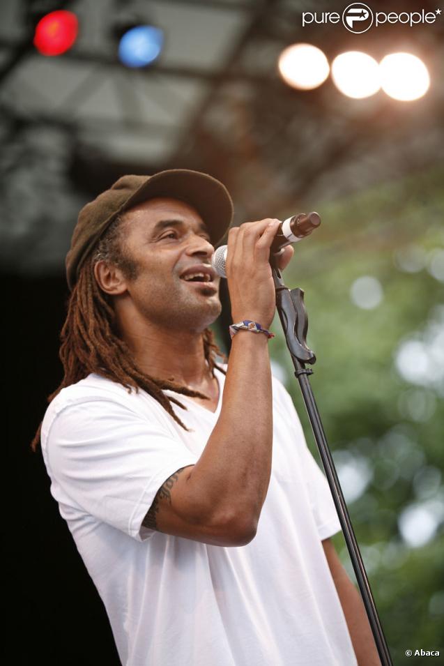 Yannick Noah lors de la célébration de la fête de la musique francophone à Central Park à New York le 21 juin 2009
