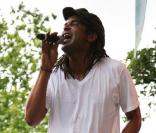 Yannick Noah lors de la célébration de la fête de la musique francophone à Central Park à New York le 21 juin 2009