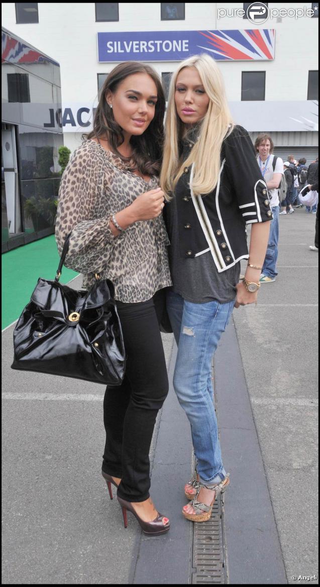 Grand Prix de Silverstone, le 21 juin 2009 : Tamara et Petra Ecclestone 