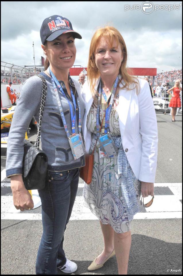 Grand Prix de Silverstone, le 21 juin 2009 : Tara Palmer Tomkinson et Sarah Ferguson 