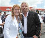 Grand Prix de Silverstone, le 21 juin 2009 : Sarah Ferguson et Richard Branson 