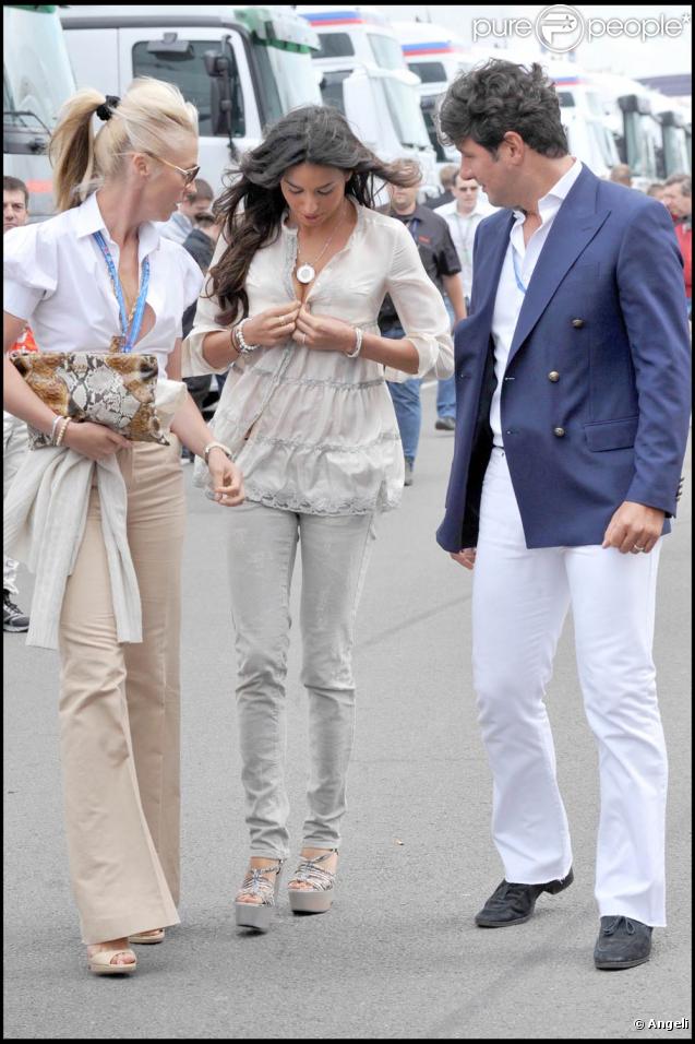 Grand Prix de Silverstone, le 21 juin 2009 : Elisabetta Gregoraci et Tamara Beckwith 