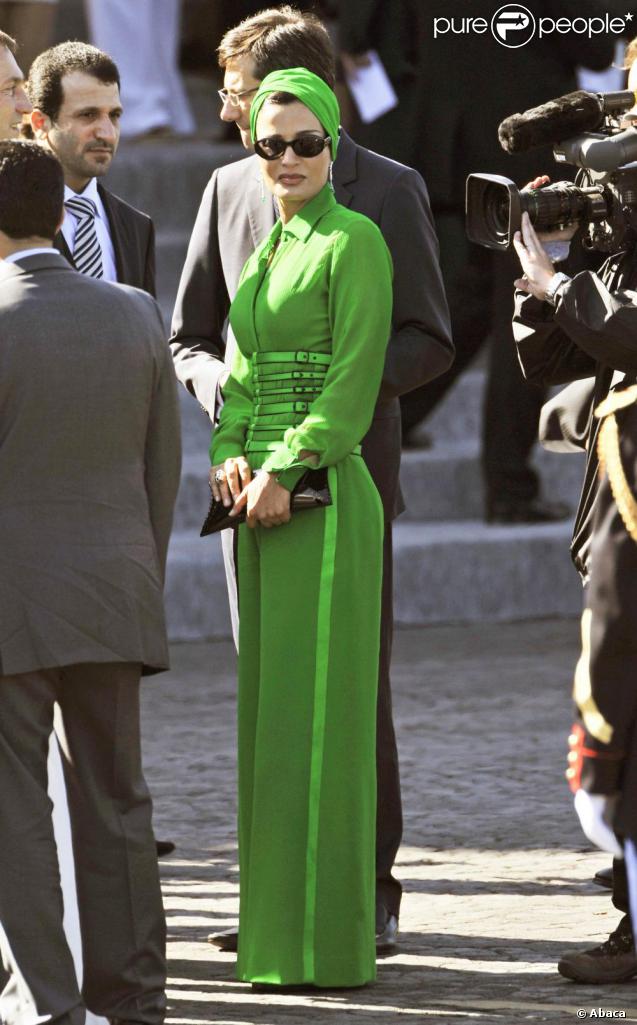 Cheikha Mozah Bint Nasser Al-Missned le 14 juillet 2008 