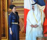Cheikha Mozah Bint Nasser Al-Missned et l'émir du Qatar ont déjeuné au Sénat et vont à la rencontre de Bertrand Delanoë. 23/06/09 