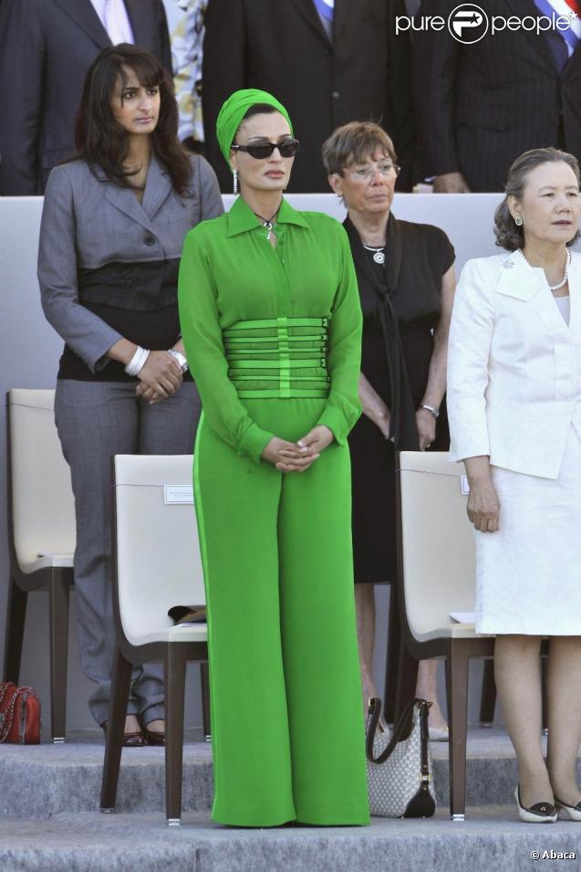 Cheikha Mozah Bint Nasser Al-Missned le 14 juillet 2008 