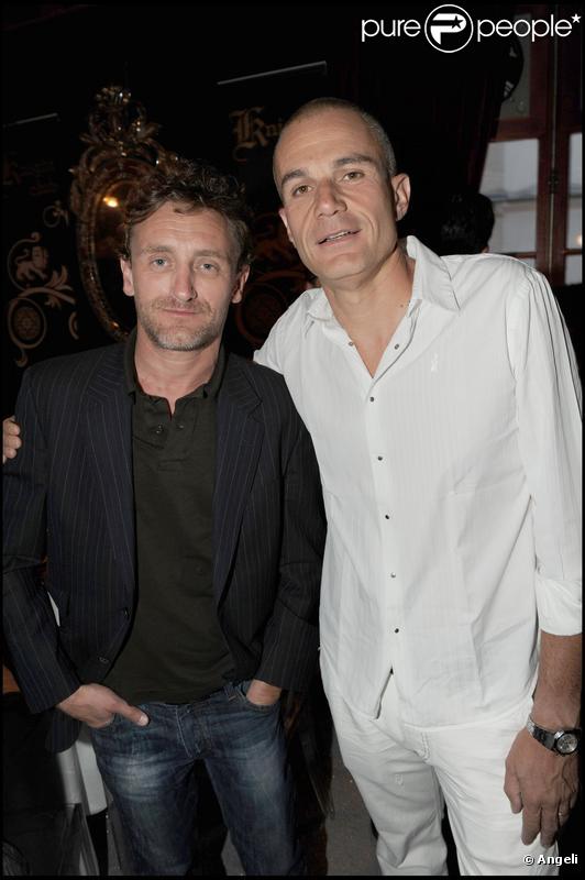 Jean-Paul Rouve et Laurent Weil à la soirée Chivas chez Castel