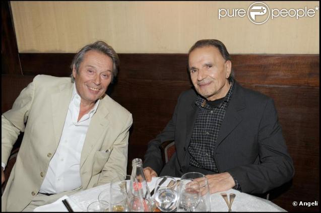 Patrick Bouchitey et Jean-Pierre Kalfon à la soirée Chivas chez Castel