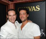 Xavier Brunet et Titof à la soirée Chivas chez Castel