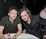 Jean-Paul Rouve et Nicolas Rey à la soirée Chivas chez Castel