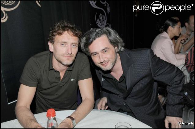 Jean-Paul Rouve et Nicolas Rey à la soirée Chivas chez Castel