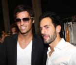 Yoann Gourcuff et Marc Jacobs au défilé Louis Vuitton, au 104. 25/06/09