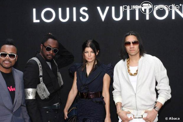 Les Black Eyed Peas au défilé Louis Vuitton, au 104. 25/06/09