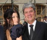 Fergie et Yves Carcelle (PDG de la marque) au défilé Louis Vuitton, au 104. 25/06/09