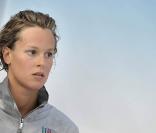Federica Pellegrini aux Jeux Méditerranéens de Pescara (Italie), le 27 juin 2009 : elle vient de battre le record du monde du 400 mètres nage libre - dames