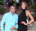 Richard Virenque et sa petite-amie Jessica Sow lors du cocktail organisé par l'Amaury Sport Organisation, au Monte-Carlo Bay Hotel, le 3 juillet 2009