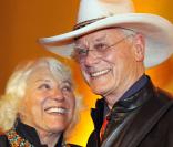 Larry Hagman et sa femme Maj Axelsson