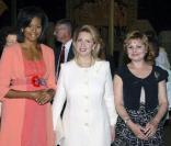 Michelle Obama et Svetlana Medvedeva visitent la cathédrale de la Dormition. 06/07/09 