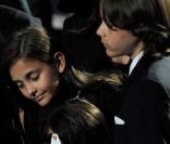 Paris, Prince Michael et Blanket très émus au Staples Center