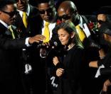 Paris au Staples Center lors de son discours poignant 