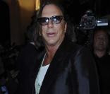Mickey Rourke au défilé du créateur Jean-Paul Gaultier. 08/07/09
