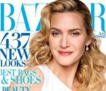 Kate Winslet en couverture du magazine  Harper's Bazaar  du mois d'août.