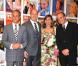 Frédéric Mitterrand en 2008 pour l'ouverture de l'exposition Les Années Grace Kelly avec Bertrand Delanoë et le Prince Albert