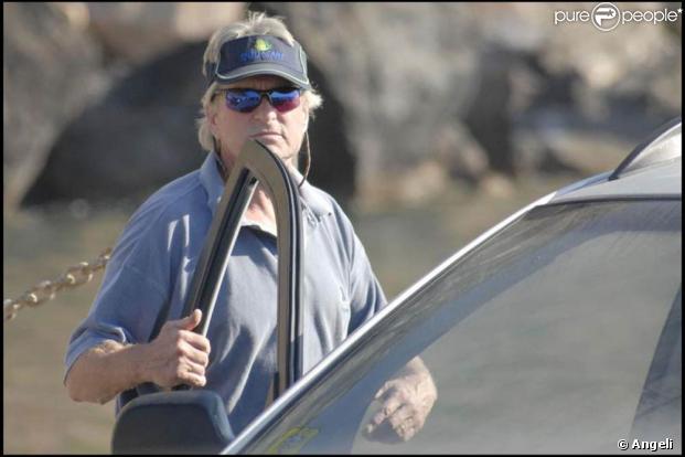 Michael Douglas en vacances avec ses enfants Dylan et Carys