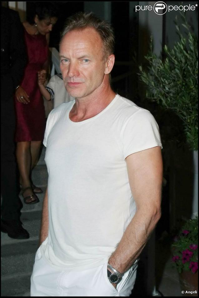 Sting, lors du 7e Festival Global Music et Cinéma, à Ischia, en Italie, le 12 juillet 2009