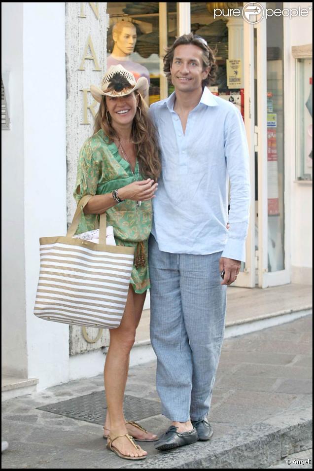 Fiona Swarowski et son mari Heinz-Peter Grass, lors du 7e Festival Global Music et Cinéma, à Ischia, en Italie, le 12 juillet 2009